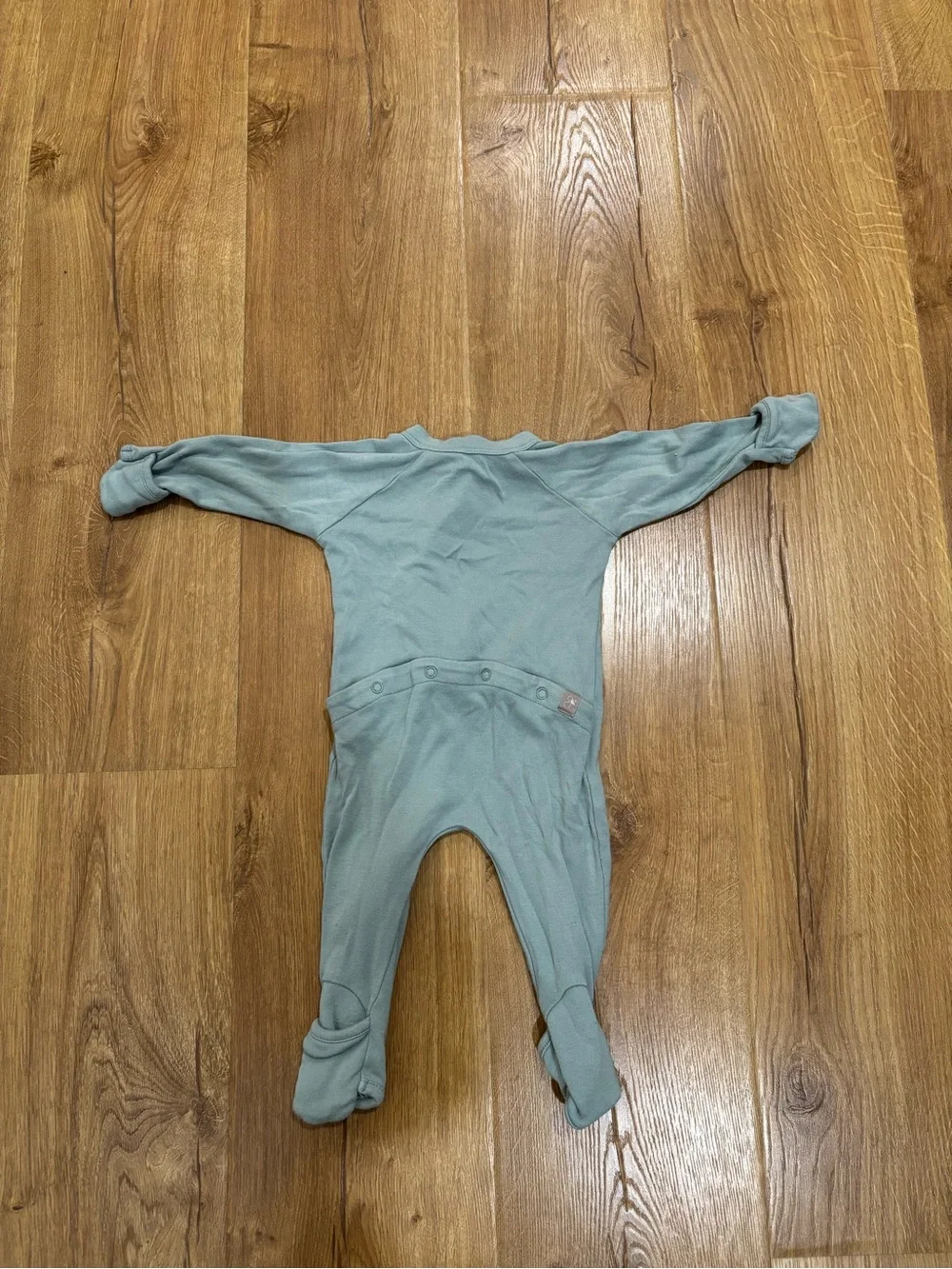 Goumi Organic Cotton Zippered Footie Onesie